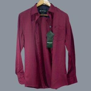 Camisa Slim Fit / (color vino) - Smart Only